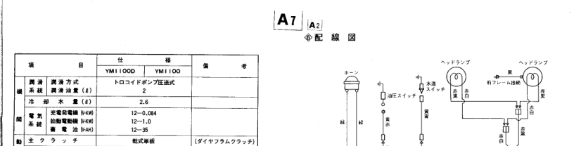 Yanmar YM1100 Tractor Parts Manual Wiring Diagram - Image 8
