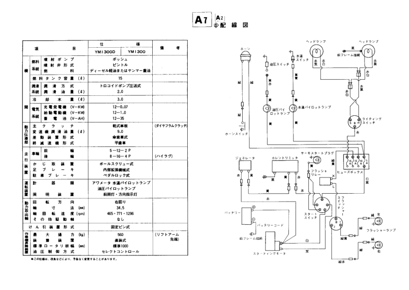 Yanmar YM1300 YM1300D Tractor Parts Manual - Image 9