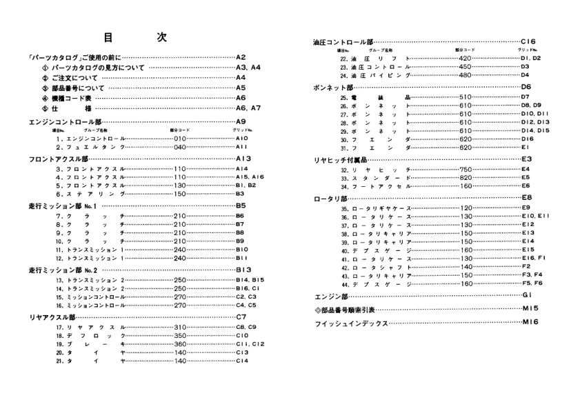 Yanmar YM1300 YM1300D Tractor Parts Manual - Image 3