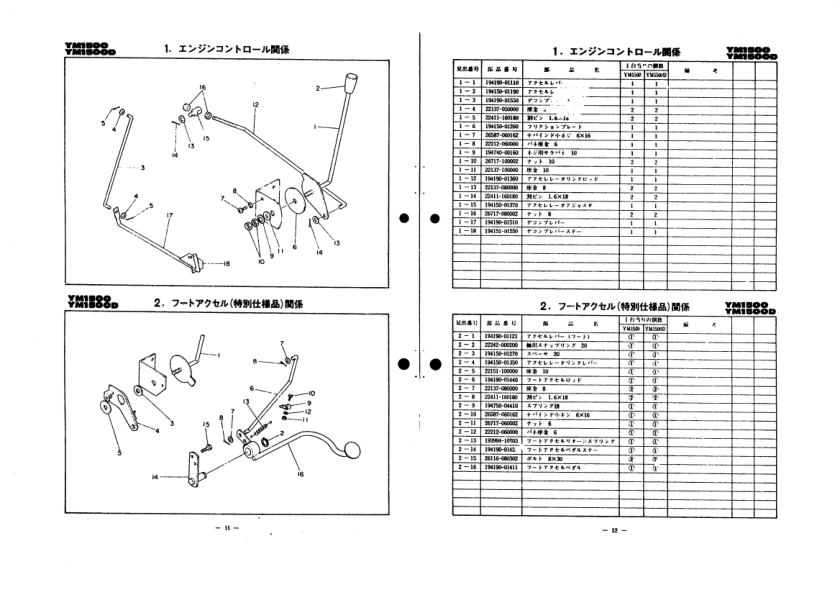 Yanmar YM1500 YM1500D Tractor Parts Manual Wiring Diagram - Image 8