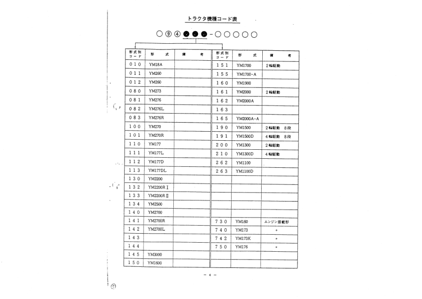 Yanmar YM1700A YM2000AA Tractors Parts Manual Wiring Diagram - Image 7