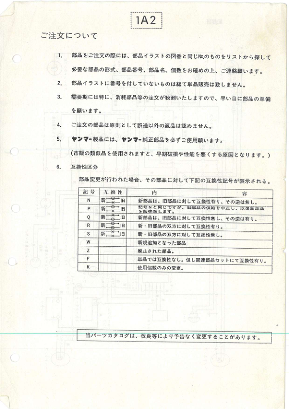 Yanmar YM1820 YM1820D Tractors Parts Manual Wiring Diagram - Image 3
