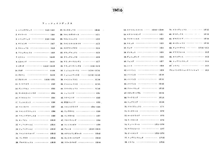 Yanmar YM2000B Tractors Parts Manual - Image 3