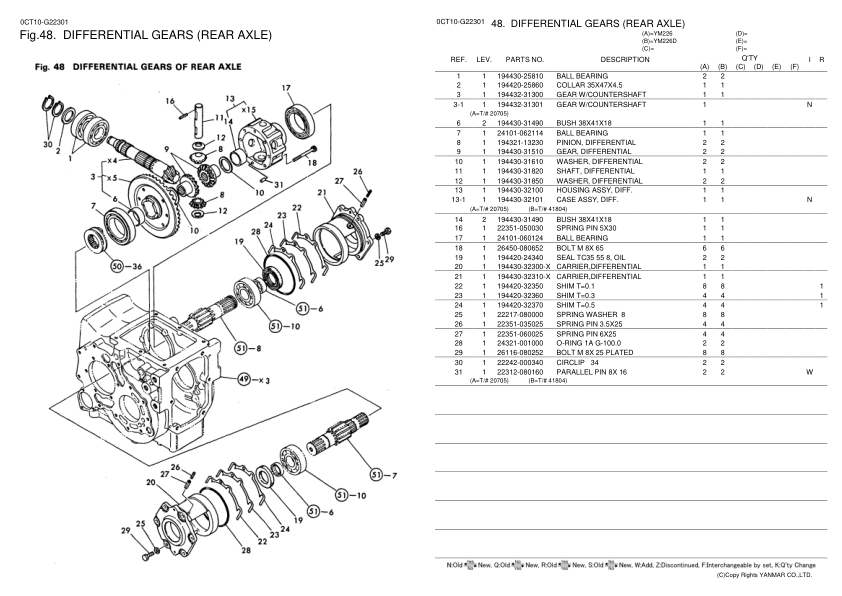 Yanmar YM226 Tractor Parts Manual Electrical Wiring DIagram - Image 11