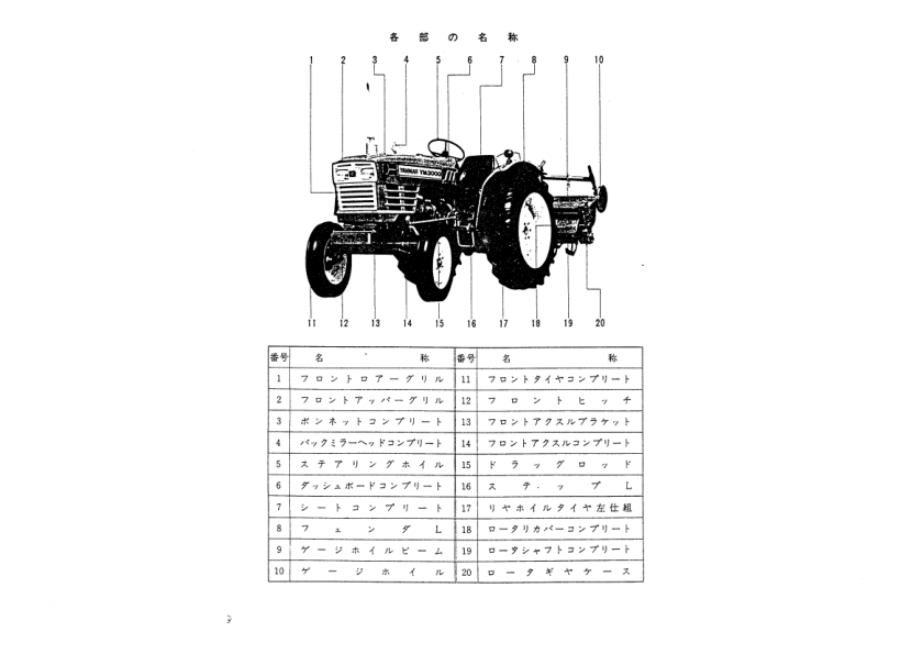 Yanmar YM2500 YM3000 Tractors Parts Manual Wiring Diagram - Image 4