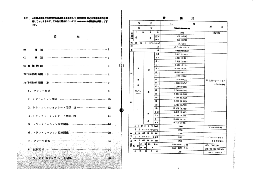 Yanmar YM2500R Tractors Parts Manual Wiring Diragram - Image 3