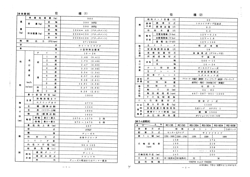 Yanmar YM2700 YM2700L YM2200 Tractors Parts Manual - Image 5