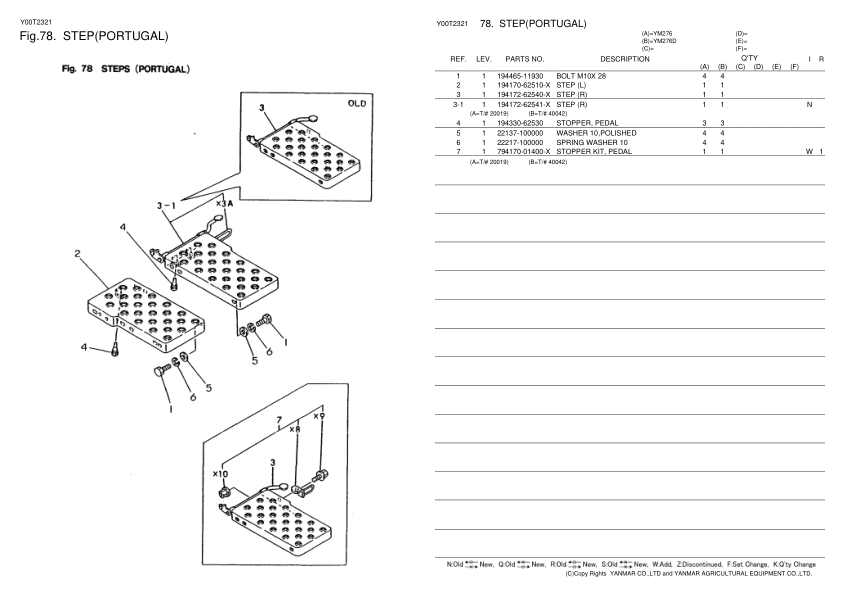 Yanmar YM276 Tractor Parts Manual - Image 5