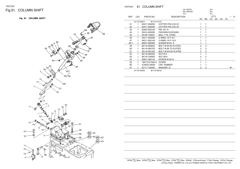 Yanmar YM276 Tractor Parts Manual - Image 8
