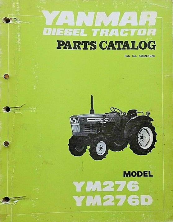 Yanmar YM276 Tractor Parts Manual - Image 2