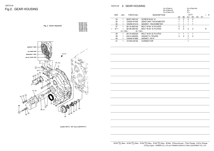 Yanmar YM336 Tractor Parts Manual - Image 8