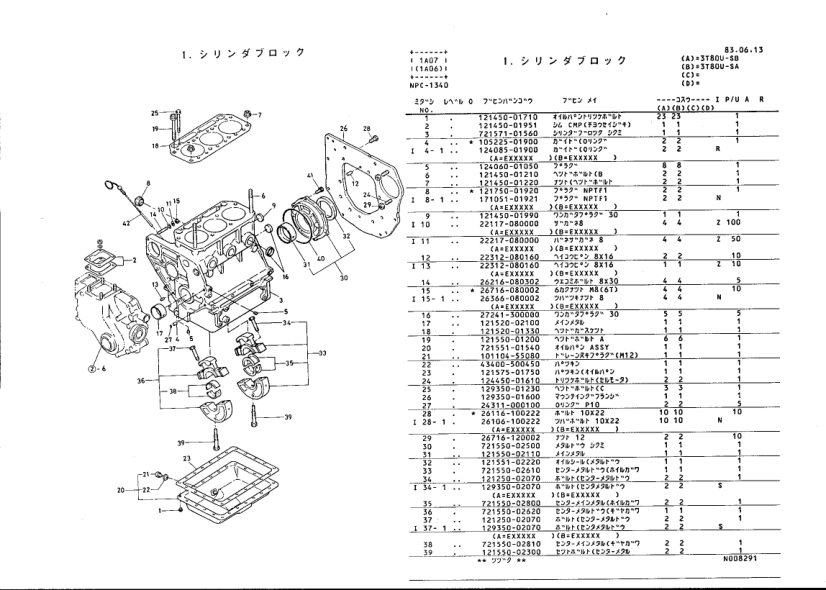 Yanmar YMG1800 YMG2000 Tractors Parts Manual Wiring Diagram - Image 9
