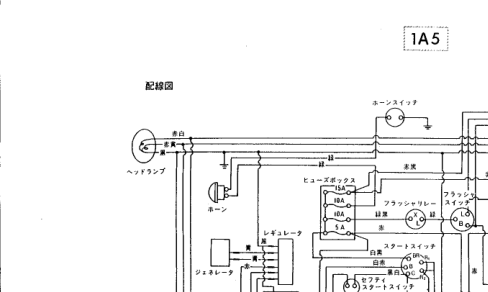Yanmar YMG1800 YMG2000 Tractors Parts Manual Wiring Diagram - Image 8
