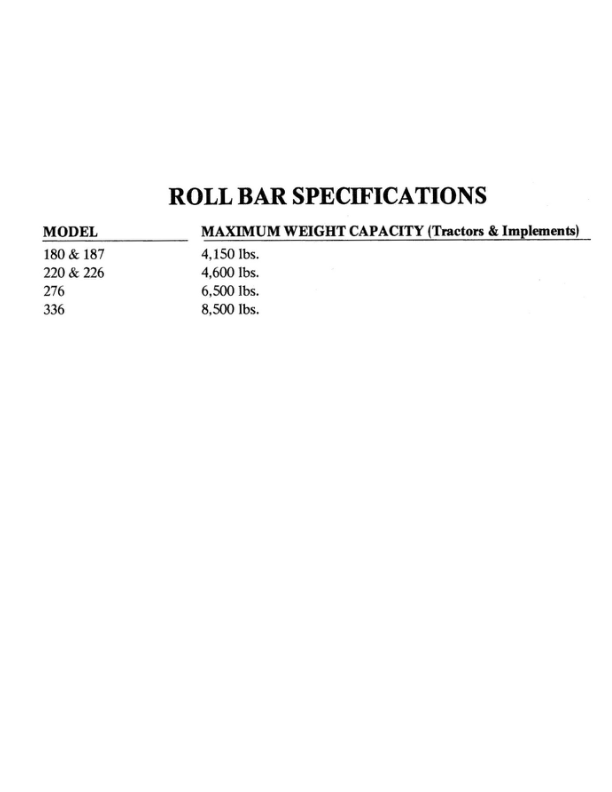 Yanmar YRB180 YRB187 YRB220 YRB226 YRB276 YRB336 Tractors ROPS Install Manual - Image 6