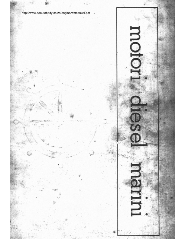 Arona AD 290 m Engine Workshop Manual - Image 2