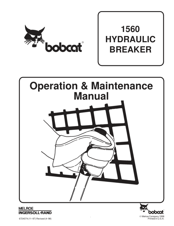 Bobcat 1560 Hydraulic Breaker Operators Manual - Image 2