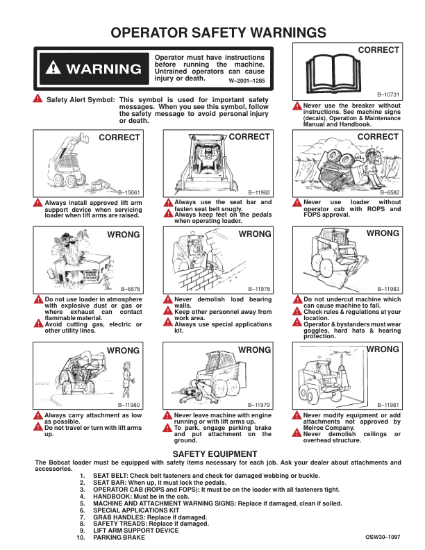 Bobcat 1560 Hydraulic Breaker Operators Manual - Image 3