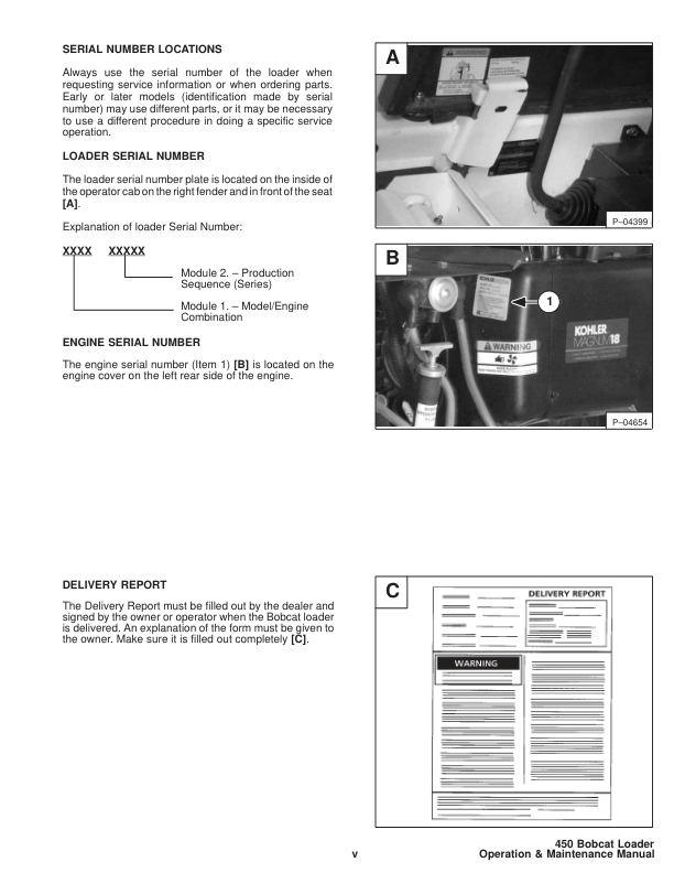 Bobcat 450 Skid Steer Loader Operation and Maintenance Manual - Image 11