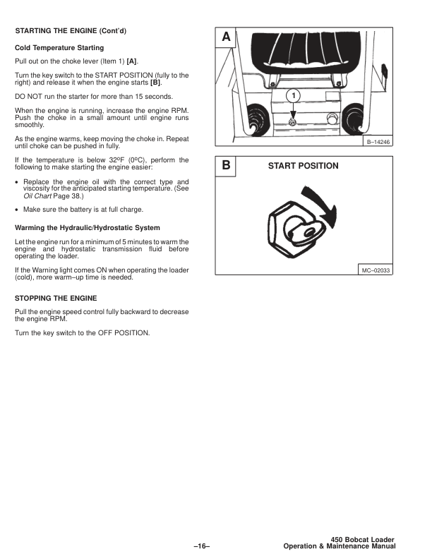 Bobcat 450 Skid Steer Loader Operation and Maintenance Manual - Image 7