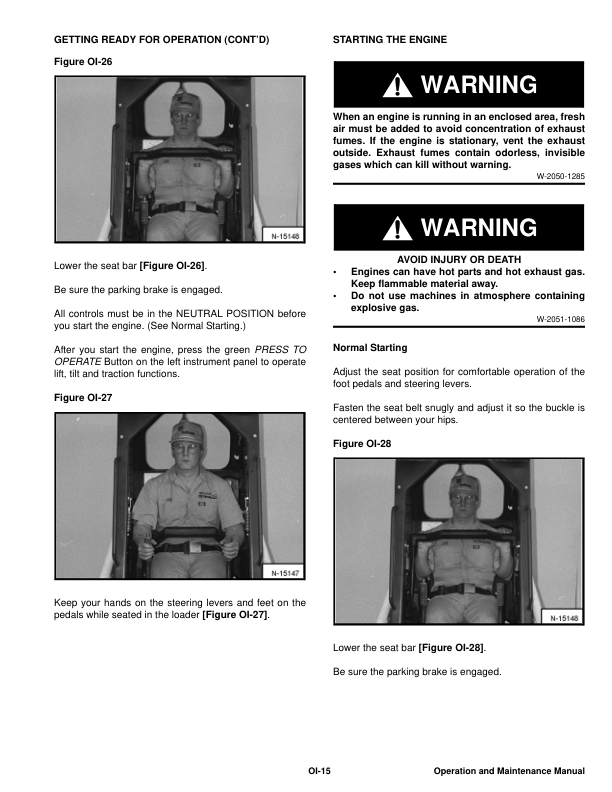 Bobcat 453 Skid Steer Loader Operation and Maintenance Manual 5150 1551 2004y - Image 7