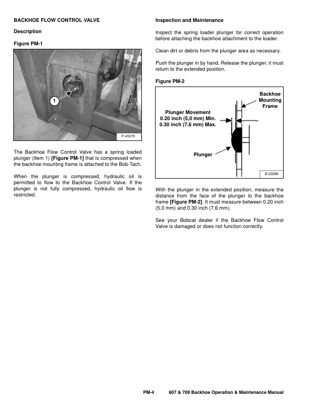 Bobcat 607 709 709FDS Backhoe Operation and Maintenance Manual - Image 9