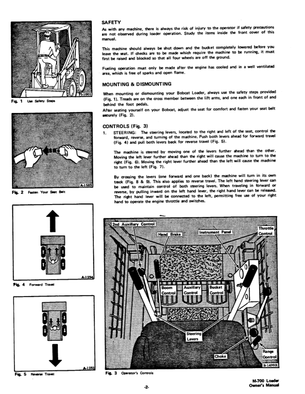 Bobcat 700 Skid Steer Loader Operation and Maintenance Manual - Image 6