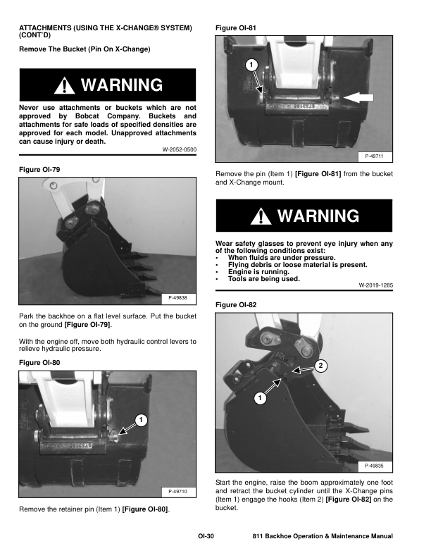 Bobcat 811 Backhoe Operation and Maintenance Manual 630002837 and Above - Image 8