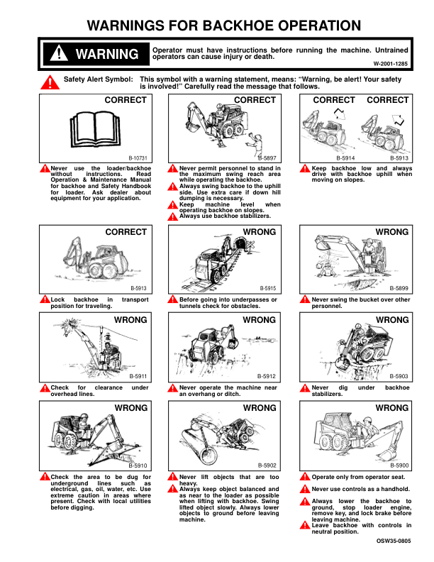 Bobcat 811 Backhoe Operation and Maintenance Manual 630002837 and Above - Image 3