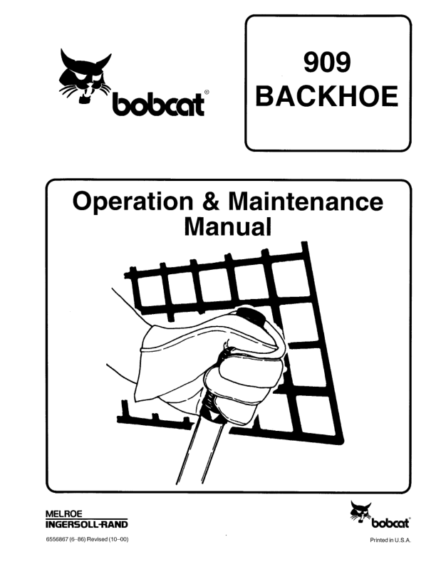 Bobcat 909 Backhoe Operation and Maintenance Manual - Image 2