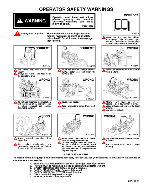 Bobcat CT235 Compact Tractor Operation and Maintenance Manual A9JY AU NZ - Image 3