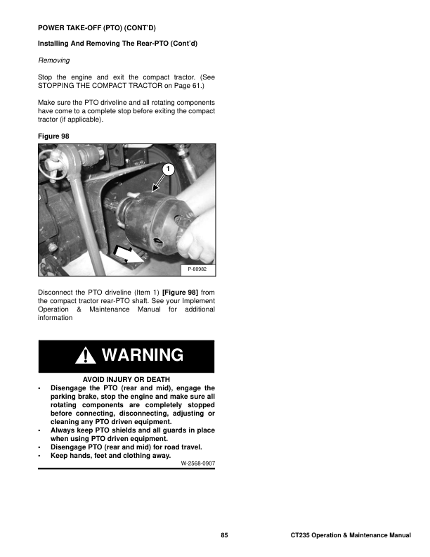 Bobcat CT235 Compact Tractor Operation and Maintenance Manual A9JY AU NZ - Image 13