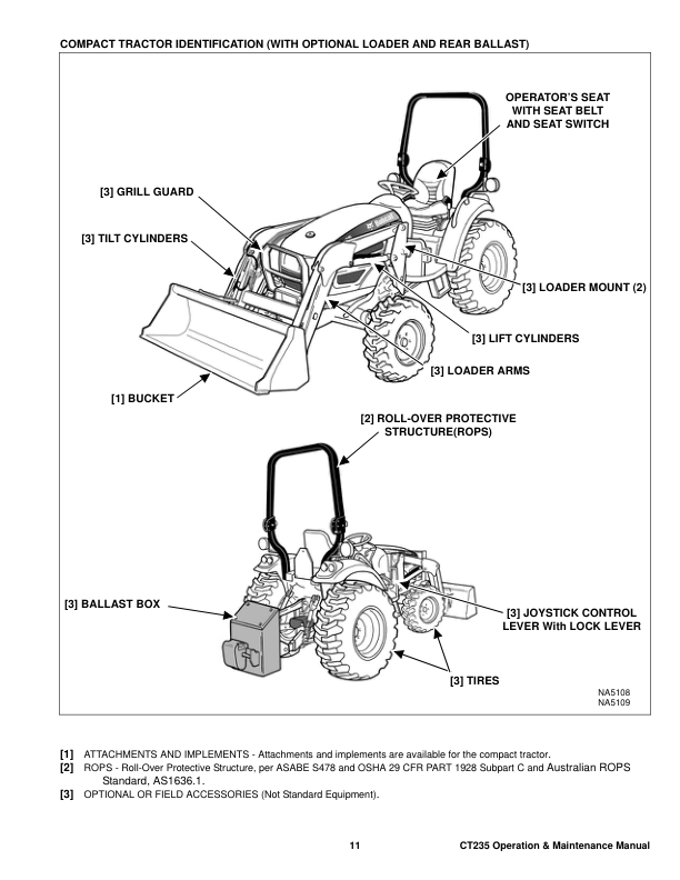 Bobcat CT235 Compact Tractor Operation and Maintenance Manual A9JY AU NZ - Image 6