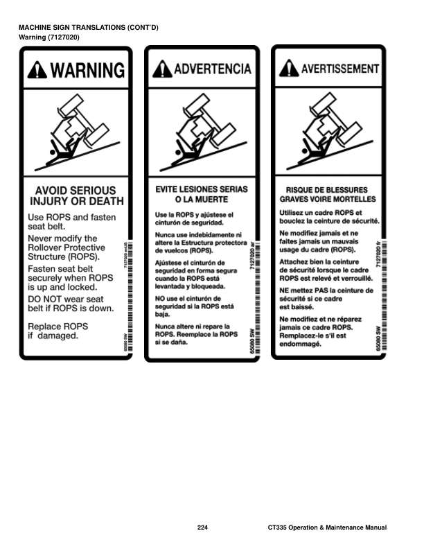 Bobcat CT335 HST SST Compact Tractor Operation and Maintenance Manual ABH8 AK9G AU NZ - Image 10