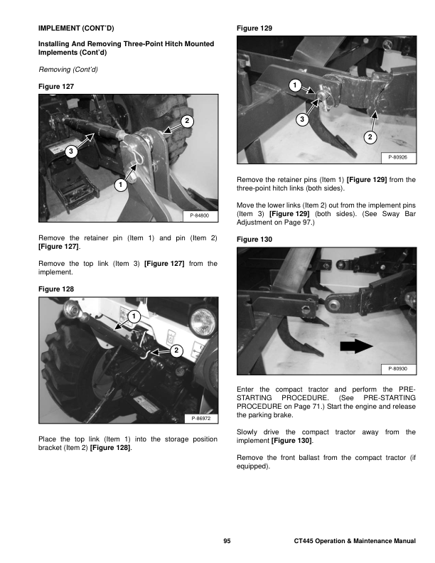 Bobcat CT445 HST SST Compact Tractor Operation and Maintenance Manual ABHL AKB9 AU NZ - Image 12