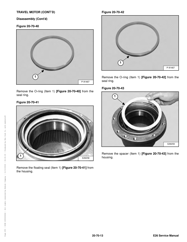 Bobcat E26 Excavator Service Manual AJRY B3332 B3JE - Image 5