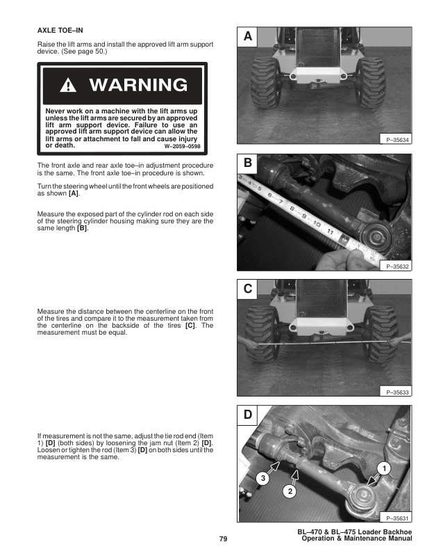 Bobcat Ingersoll-Rand BL-470 BL-475 Backhoe Loader Operation and Maintenance Manual 5705 5719 - Image 12
