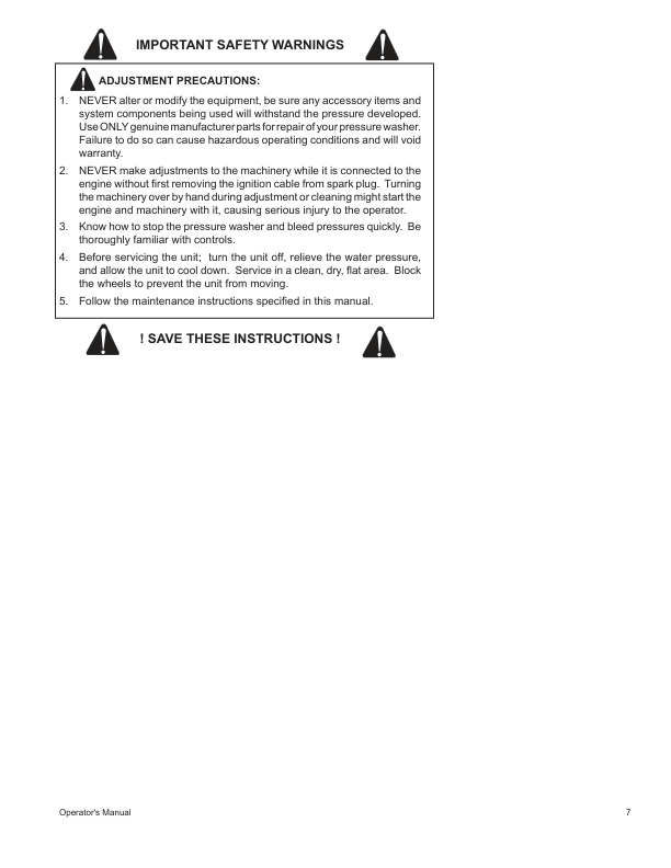 Bobcat Pressure Washer Operation and Maintenance Manual 6903934 - Image 8