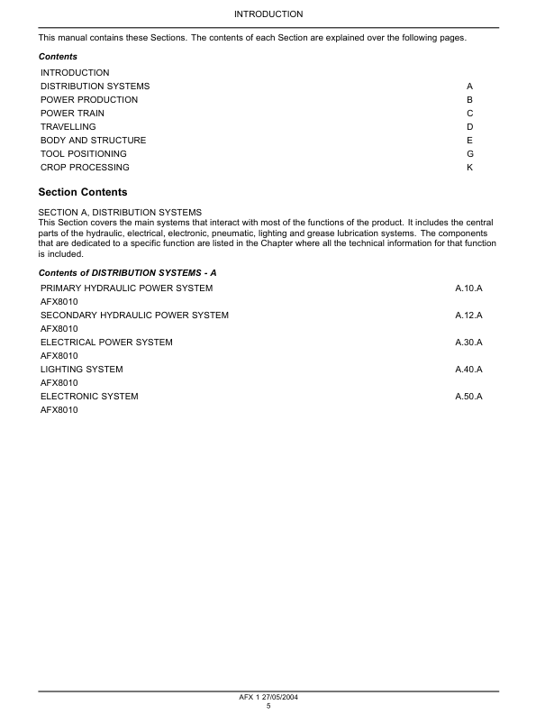 Case IH 8010 Axial Flow Combine Repair Service Manual - Image 6