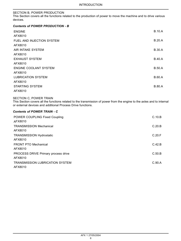 Case IH 8010 Axial Flow Combine Repair Service Manual - Image 7