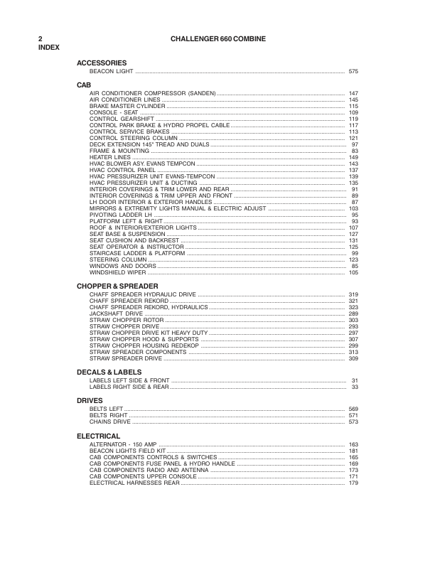 Challenger 660 Combine Parts Catalog - Image 4