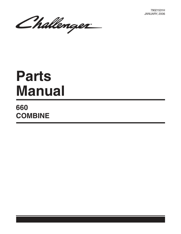 Challenger 660 Combine Parts Catalog - Image 2