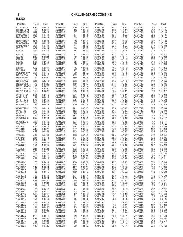 Challenger 660 Combine Parts Catalog - Image 8