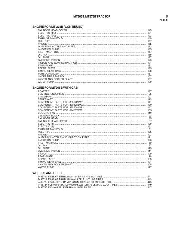 Challenger MT265B MT275B Tractor Parts Manual - Image 7