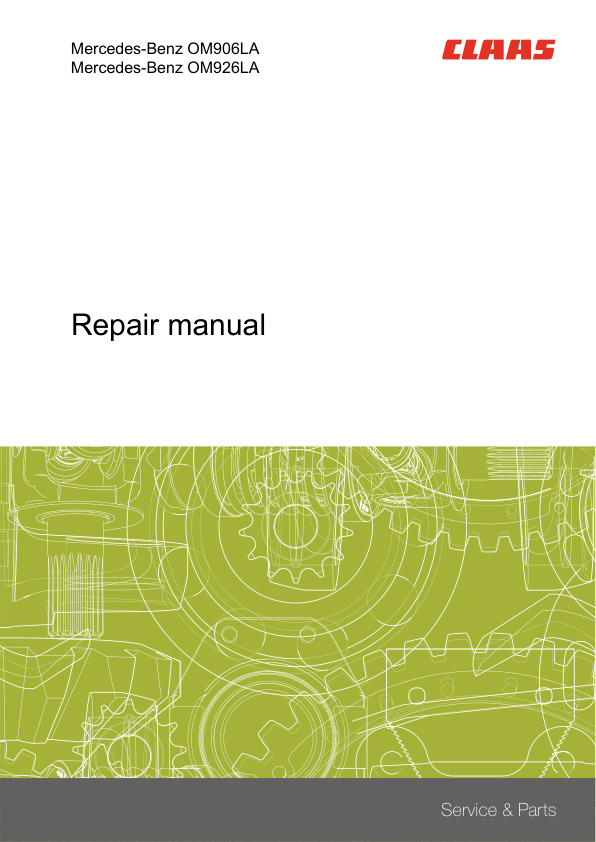 Claas Mercedes Benz OM906LA OM926LA Engine Repair Manual - Image 2