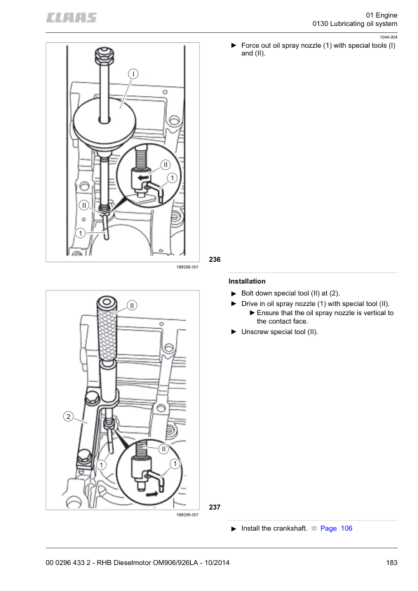 Claas Mercedes Benz OM906LA OM926LA Engine Repair Manual - Image 8