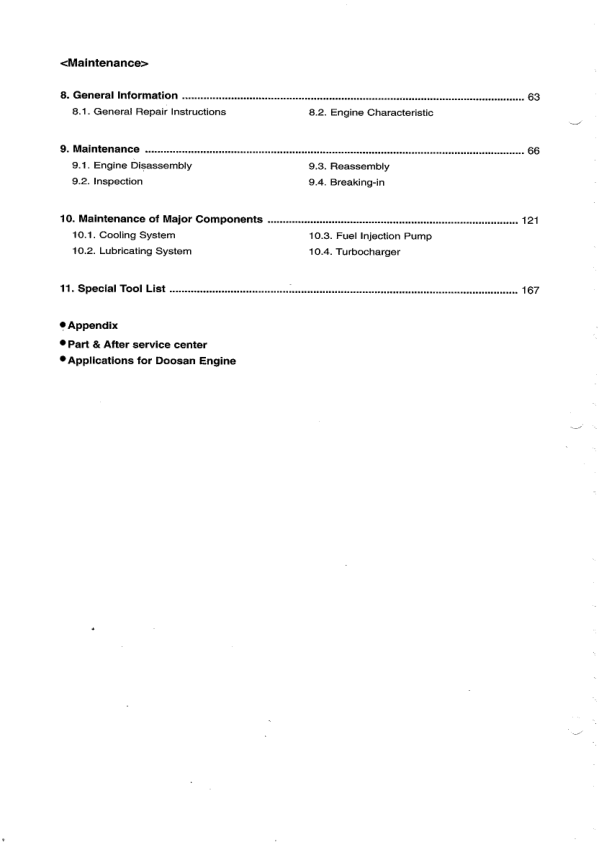 Doosan D1146 D1146T PO86TL Generator Diesel Engine Operation and Maintenance Manual - Image 7