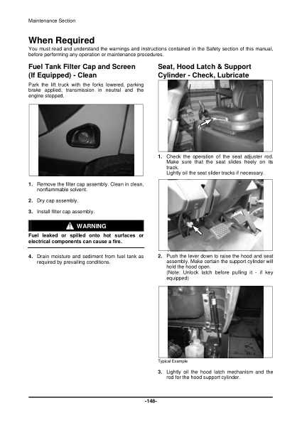 Doosan D20S-5 Forklift Operation and Maintenance Manual - Image 11