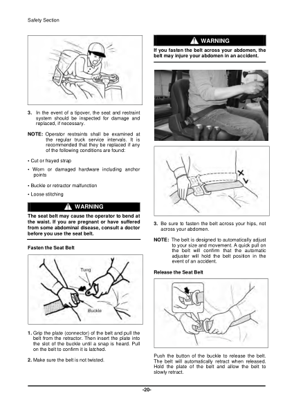 Doosan D20S-5 Forklift Operation and Maintenance Manual - Image 13