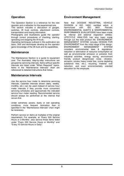 Doosan D50S-5-D60S-5-D70S-5-D80S-5-D90S-5-G50S-5-G60S-5-G70S-5-1304 Forklifts Operation and Maintenance Manual - Image 5