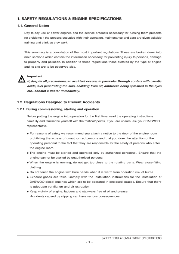 Doosan DE12T DE12TI DE12TIA DE12TIS Diesel Engine Workshop Manual - Image 5